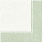A green square napkin from the PAPSTAR 50 napkins "ROYAL Collection" (40x40 cm, 1/4-folding) from PAPSTAR GmbH - ideal for festive occasions and on a simple background.