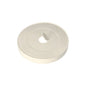 The PAPSTAR lid for drinking cups, round Ø 8 cm, white made of cardboard/foil (50 pieces) by PAPSTAR GmbH is ideal for eco-friendly use and features a flat, round design with a tab and hole.