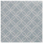 A square tile with a light blue background and overlapping white circles, inspired by PAPSTAR 50 napkins "ROYAL Collection" 1/4 fold 40 x 40 cm blue from PAPSTAR GmbH.