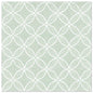 The PAPSTAR GmbH "ROYAL Collection" 50 napkins in green (40 x 40 cm, 1/4-fold) feature a stylish geometric white circle pattern on a light green background - ideal for festive occasions.