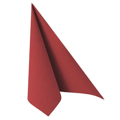 A single napkin from PAPSTAR GmbH "ROYAL Collection" in 40 x 40 cm format is folded upright into a triangle, with one tip pointing up and the other to the right.