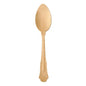 A set of six PAPSTAR wooden spoons "pure" 19.5 cm in vintage design of PAPSTAR GmbH on a white background - an elegant, eco-friendly upgrade of traditional wooden spoons.