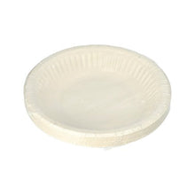 A 12-pack of PAPSTAR round bowls (19 cm, 3 cm high, white) by PAPSTAR GmbH with a fluted edge is shown packaged in shrink wrap against a white background - ideal for parties and celebrations.
