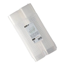 A sealed package containing 50 Starpak deli cups—transparent, rectangular, disposable PP cups with a tamper-evident seal for safety and a label on the front displaying the Starpak brand and product details.