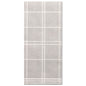 The 50 PAPSTAR napkins "ROYAL Collection" 1/6-fold 48x33 cm "Kitchen Craft" feature a stylish rectangular gray design with a white grid pattern and hemmed edges – perfect for enhancing your table decoration.