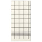 A white, 2-ply napkin "Kitchen Towel" with a gray grid and diagonal lines, similar to the PAPSTAR 30 napkins "PUNTO" 1/8-fold, 39x40cm, micro-embossed from PAPSTAR GmbH.