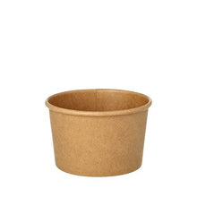 The Starpak soup cup (25 pieces, round, 230 ml, Ø 9.8 cm · 6 cm) made of brown cardboard impresses with smooth sides and a simple design without visible markings - depicted against a white background.