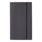 A plain dark gray PAPSTAR tablecloth from the ROYAL Collection (120 cm x 180 cm, tissue) by PAPSTAR GmbH is neatly folded and displayed against a white background.