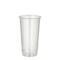 A PAPSTAR 60 beer cup, PLA "pure" 0.2 l from PAPSTAR GmbH stands upright on a white background, highlighting its crystal-clear appearance and environmentally friendly, biodegradable design.