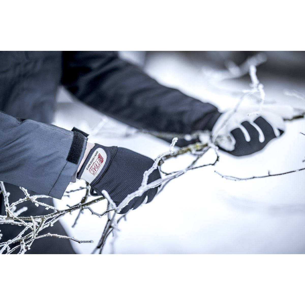 NITRAS DEXTER WINTER, mechanic gloves, gray / black