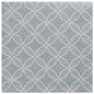 The PAPSTAR GmbH 20 napkins "ROYAL Collection" (40x40 cm, 1/4-fold) feature a sophisticated geometric pattern of interlocking white circles on a light blue background and give your table decoration an elegant style.