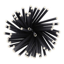 Top view of PAPSTAR 500 shake straws paper Ø 8 mm · 25 cm from PAPSTAR GmbH, radially arranged with white ends facing outward; These eco-friendly, biodegradable paper straws are environmentally friendly paper straws.