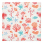 Colorful underwater scene with corals, starfish, turtles, shells, and fish in a repeating pattern on PAPSTAR 20 napkins, 33x33 cm, 3-ply, 1/4-fold from the PAPSTAR GmbH Design Set 1.