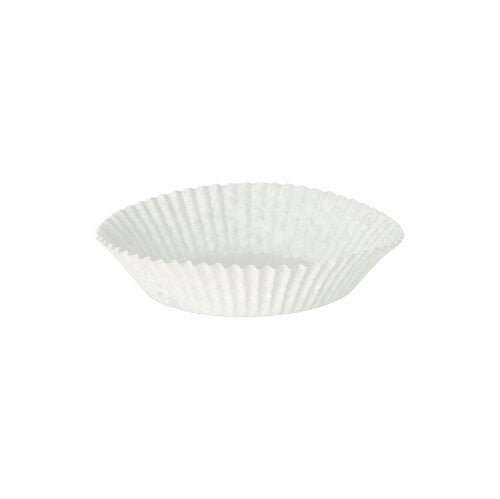 A cupcake liner around 1000 of PAPSTAR GmbH with fluted sides is depicted from a slight angle against a white background.