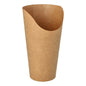The PAPSTAR 50 Wrap Cups by PAPSTAR GmbH are brown, cone-shaped paper cups, ideal for eco-friendly wraps at parties and events, displayed on a white background.