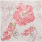 The PAPSTAR 50 "ROYAL Collection" napkins 1/4-fold 40 x 40 cm pink by PAPSTAR GmbH shows pink blooms and buds on a light background with subtle floral contours.