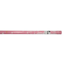 A PAPSTAR tablecloth (3 m x 1.2 m) made of high-quality pink paper with a subtle white floral pattern from PAPSTAR GmbH, horizontally on a plain white background with a label at one end.