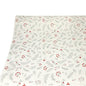 The PAPSTAR tablecloth (paper, 3 m x 1.2 m) from PAPSTAR GmbH impresses with a cream-colored background with red berries and green leaves – ideal for a stylish table decoration. Laid flat and photographed from above.