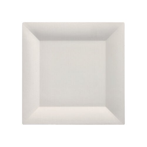 The PAPSTAR finger food plate square (20.3 cm, white) made from eco-friendly sugarcane is biodegradable-perfect for sustainable events. 25 pieces in shrink wrap pack by PAPSTAR GmbH.