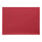 A rectangular, red PAPSTAR 100 fleece "soft selection plus" table mat (30x40 cm), fabric-like with a subtle structure, from PAPSTAR GmbH, depicted on a white background.