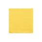 A PAPSTAR napkin 1/4-fold, 24x24 cm yellow from the "DAILY Collection" (20 pieces) of PAPSTAR GmbH lies unused on a white background and shows its square shape and fine texture.