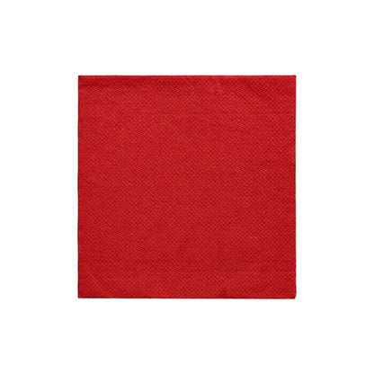 A single PAPSTAR GmbH napkin 1/4 fold, 24x24 cm burgundy from the "DAILY Collection" (20 pieces), is presented against a white background. The square napkin has a subtle, textured pattern.