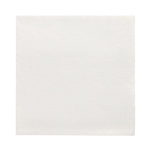 A PAPSTAR 20 napkins “DAILY Collection” 1/4-fold (32x32 cm) by PAPSTAR GmbH is shown flat on a white background. The white, square napkin impresses with its subtle texture – ideal for a stylish table decoration.
