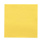 A single yellow PAPSTAR 50 napkins "DAILY Collection", 32 x 32 cm, lies flat on a white background and presents its subtle structural pattern for stylish table decoration.