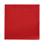 A red, square PAPSTAR 50 Napkins “DAILY Collection” napkin (32 x 32 cm, 1/4 fold) by PAPSTAR GmbH with a slightly textured surface, depicted on a white background.