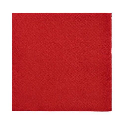 A 150 napkins "DAILY Collection" (1/4-fold, 32x32 cm) by PAPSTAR GmbH is depicted in solid red on a white base and is made of high-quality paper without visible patterns or designs.