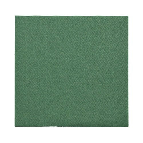Pictured is a 150 napkin "DAILY Collection" (32x32 cm, 1/4-fold) by PAPSTAR GmbH in solid green unfolded on a white background.