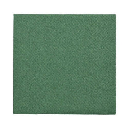 Pictured is a 150 napkin "DAILY Collection" (32x32 cm, 1/4-fold) by PAPSTAR GmbH in solid green unfolded on a white background.