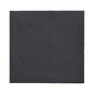 On a white background is a simple, square black napkin from the 150 napkins "DAILY Collection" of PAPSTAR GmbH (32 x 32 cm, 1/4 fold), whose surface appears smooth with a slight texture and no visible patterns or motifs.