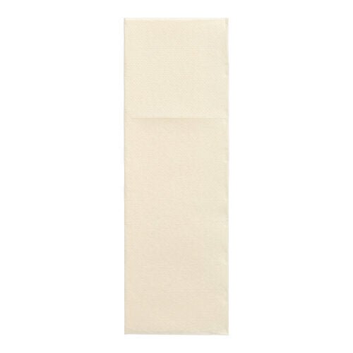 On a simple white background, a single unfolded PAPSTAR napkin "DAILY Collection" (48 x 30 cm, cutlery fold) from PAPSTAR GmbH is depicted.
