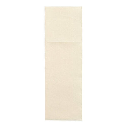 On a simple white background, a single unfolded PAPSTAR napkin "DAILY Collection" (48 x 30 cm, cutlery fold) from PAPSTAR GmbH is depicted.