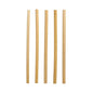 Five PAPSTAR reed straws "pure" (Ø 7 mm, 20 cm) from PAPSTAR GmbH stand vertically against a white background; the eco-friendly straws slightly vary in thickness and shade.