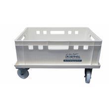 The Dr. Schnell collection container with canister tray (1 l), white, from DR.SCHNELL GmbH & Co. KGaA, is ideal for professional cleaning and safe storage of cleaning agents when transporting cleaning utensils.