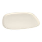 The PAPSTAR 4 plate sugarcane "pure" white "Belle Vie, Ligne Carrée" from PAPSTAR GmbH is a rectangular, cream-colored plate with rounded edges - ideal for anyone looking for eco-friendly tableware.