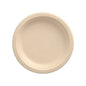 The PAPSTAR 50 sugarcane "pure" plates from PAPSTAR GmbH is a round, simple plate with a raised edge - perfect as a sustainable paper plate for any occasion.