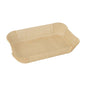 The PAPSTAR 100 baking papers for square air fryers from PAPSTAR GmbH are rectangular, brown, pleated paper trays with raised edges - non-stick and perfect for serving snacks or baked goods in air fryers.