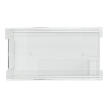 The ARNOMED glove dispenser from ARNOWA GmbH is a transparent acrylic glove holder for 3-fold filling with clear edges and sliding lid - ideal for storing disposable gloves.