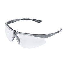 NITRAS VISION PROTECT PREMIUM, temple glasses, transparent / gray, ISO 16321-1 plastic | Pack (12 pieces)