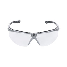 NITRAS VISION PROTECT PREMIUM, temple glasses, transparent / gray, ISO 16321-1 plastic | Pack (12 pieces)