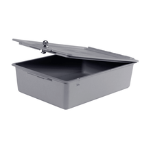 Numatic storage tray 120 mm deep with lid without compartments, gray | Pack (1 piece)