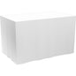 A large stack of plain white paper napkins is shown against a white background - ideal for pairing with Dunicel tablecloths, self-adhesive 72 cm, 5 sections of 4 m each from Duni GmbH for elegant table settings.