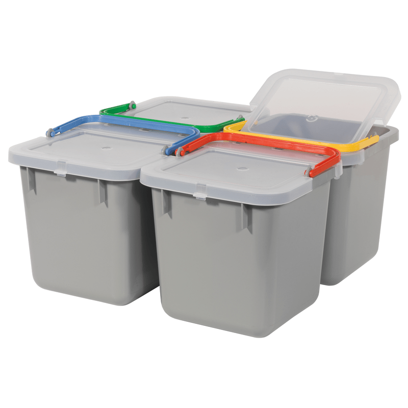 Numatic 6-liter bucket, gray with color-coded handle