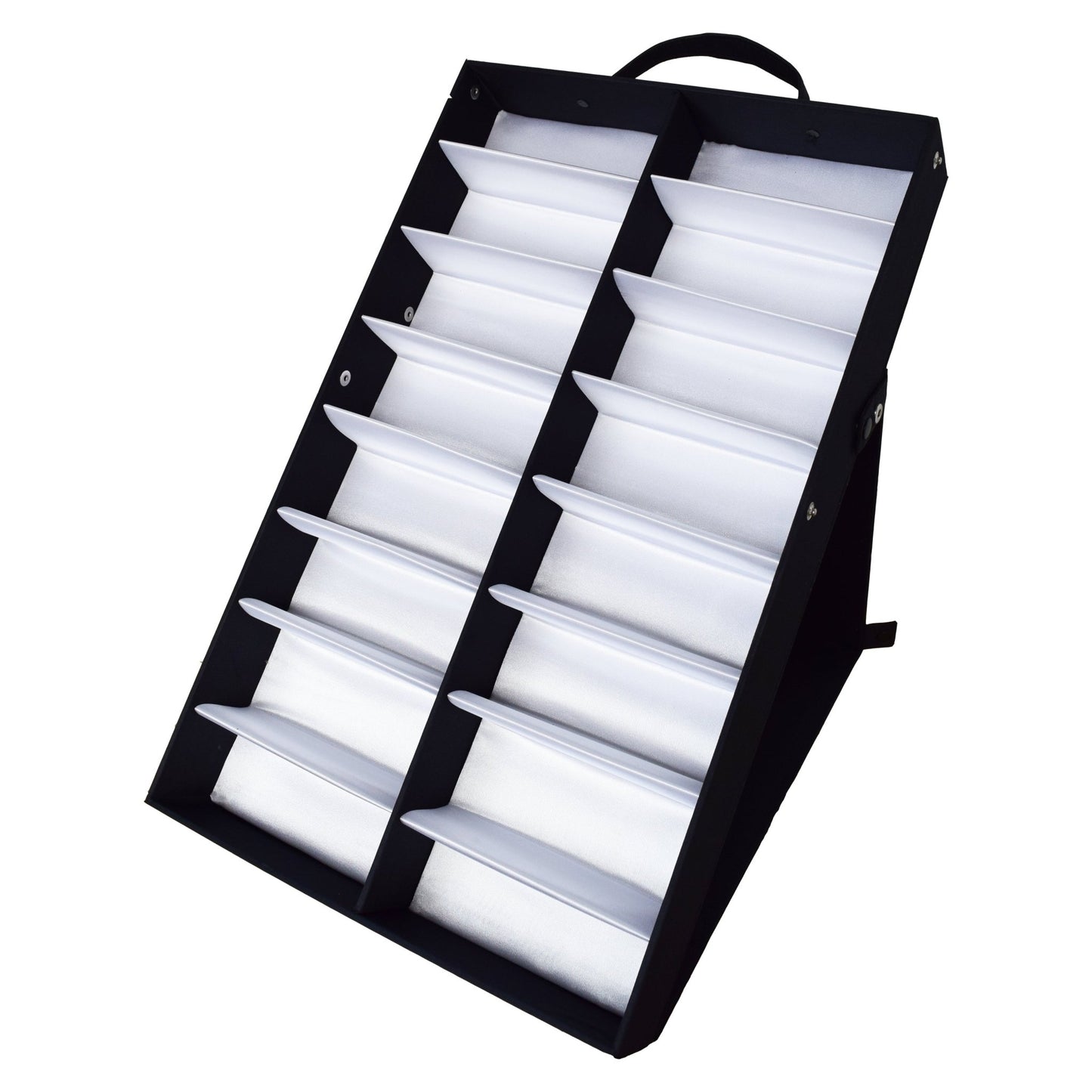 NITRAS presentation box for safety glasses, textile/plastic, black/white | Pack (1 piece)