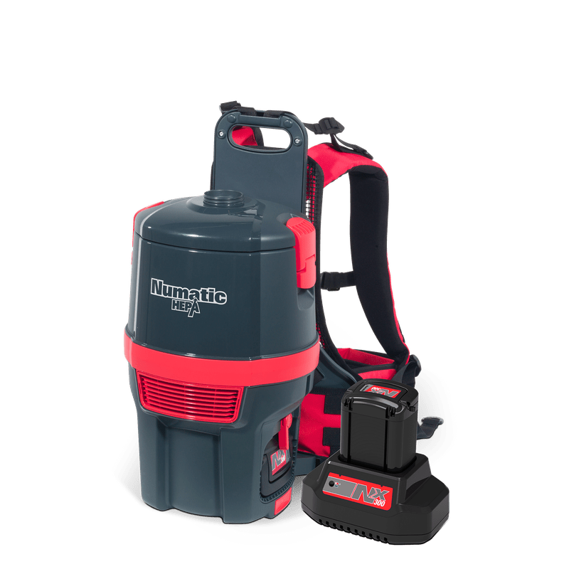Numatic battery backpack vacuum cleaner RSB150H.NX/1, graphite, accessory set AA30E | Pack (1 piece)