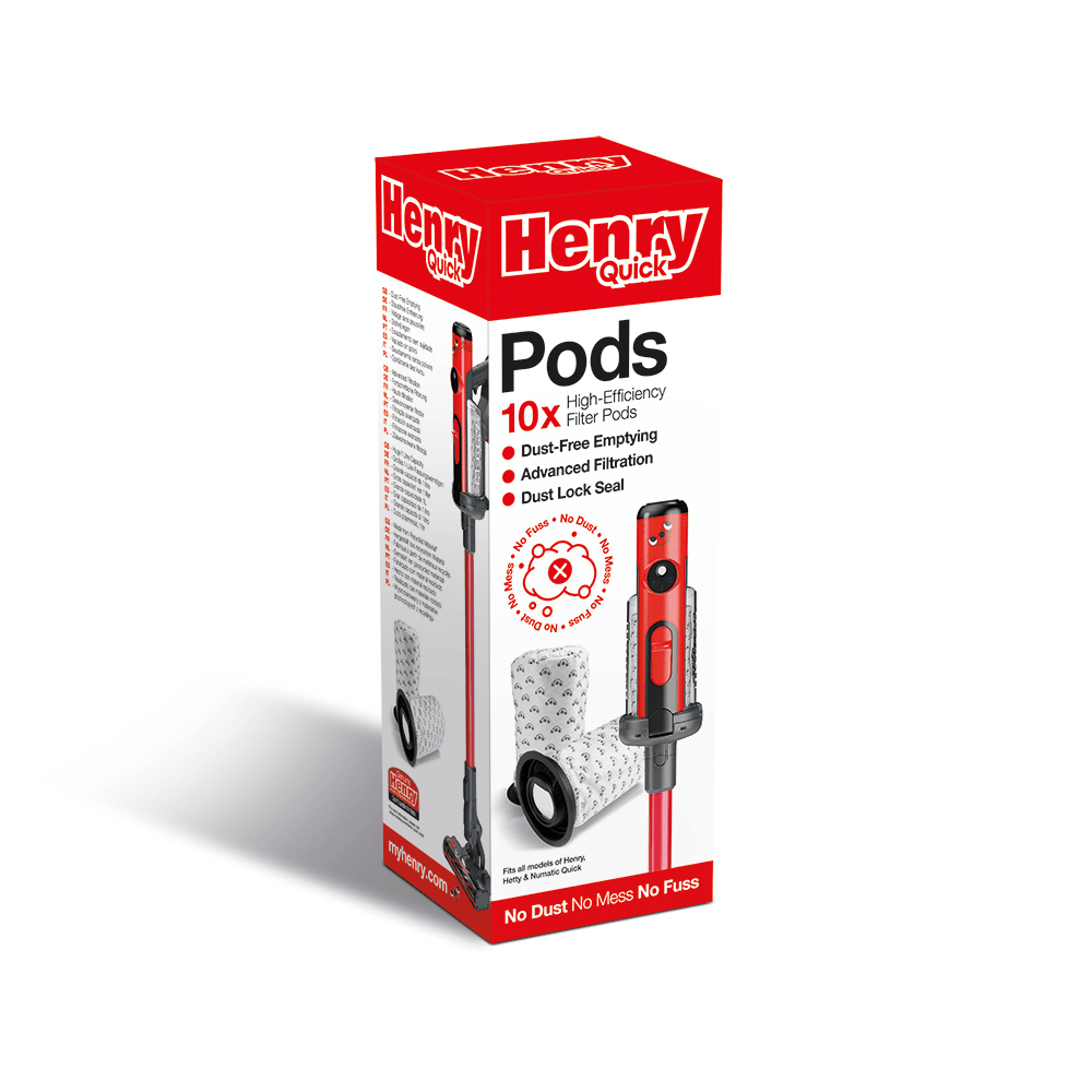 Numatic filter pods for all Quick models (1 pack = 10 pieces) | Pack (1 piece)