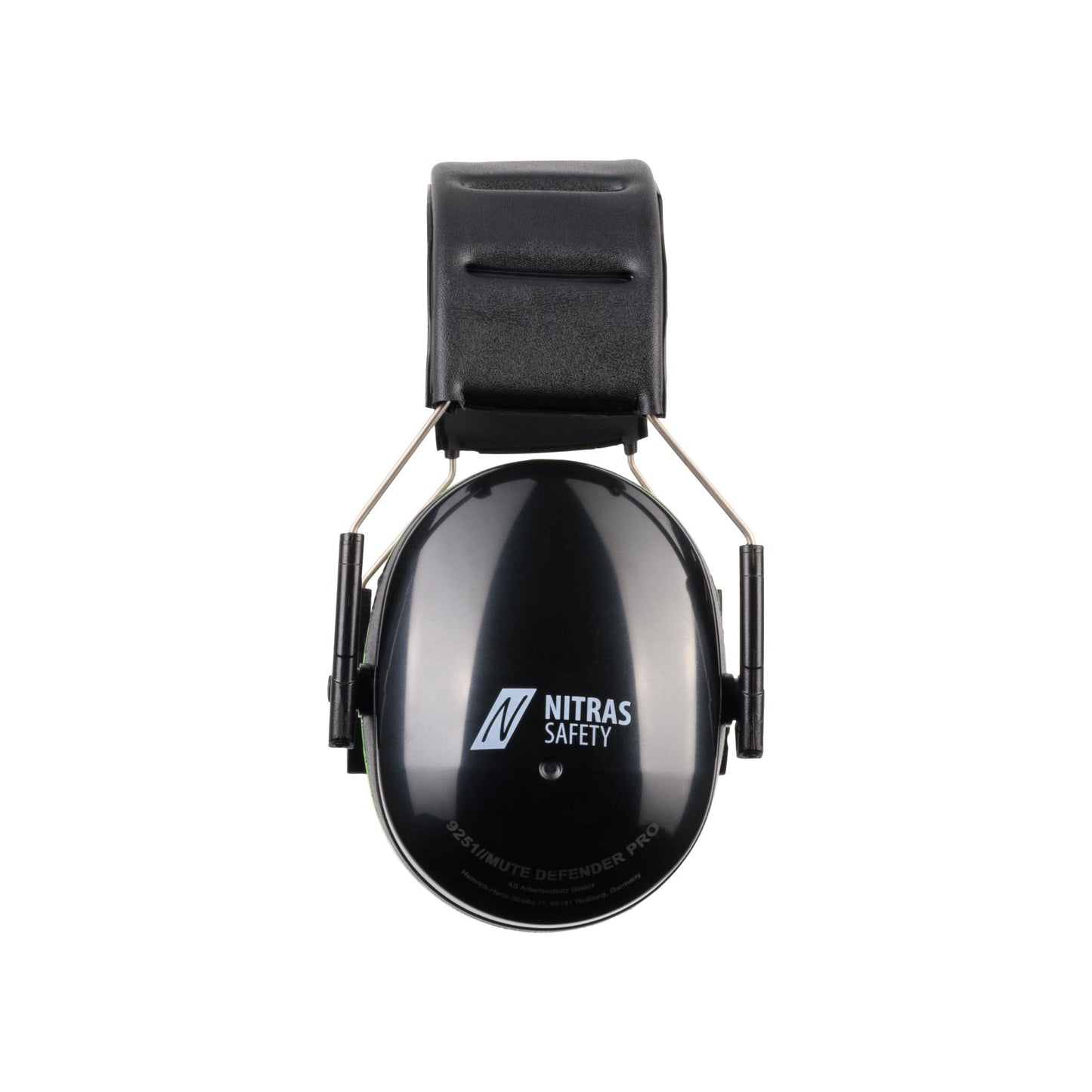 NITRAS MUTE DEFENDER PRO, earmuffs, black / green, EN 352-1 plastic | Pack (1 piece)